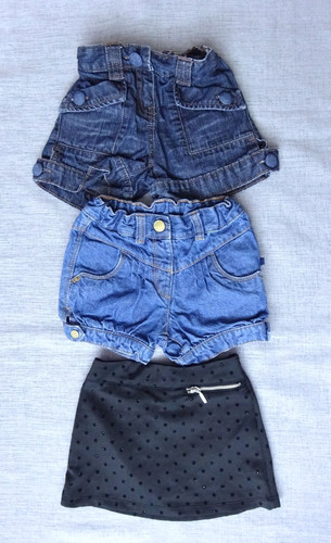 Lot vêtements fille shorts - vêtements,