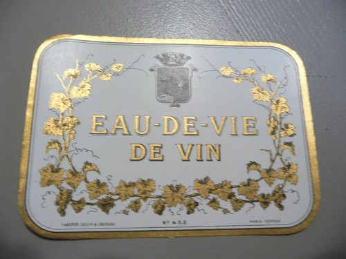 étiquette ancienne eau - étiquette,