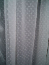  COUPE TISSU  MOUSSELINE POLYESTER PETITS MOTIFS TON SUR TON BLANC CASSE