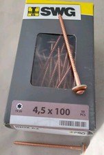 50 Vis de faitage INOX Cuivrée  4,5 X 100 TORX - vis avec joint 