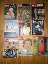 Lot de magazines anciens Paris Match - Années1950 à 1980