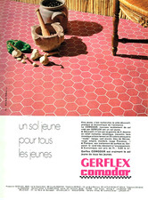 Publicité Advertising 0825  1969   Gerflex commodor revetement sol