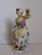 3445*  ludwigsburg wurttemberg figurine  polychrome 18eme siècle germany