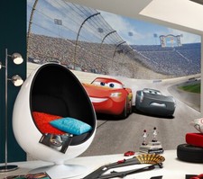 Disney Cars Peint Enfants Chambre Décoration Murale Course Garçons Art Géant