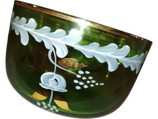 Bol art déco verre peint