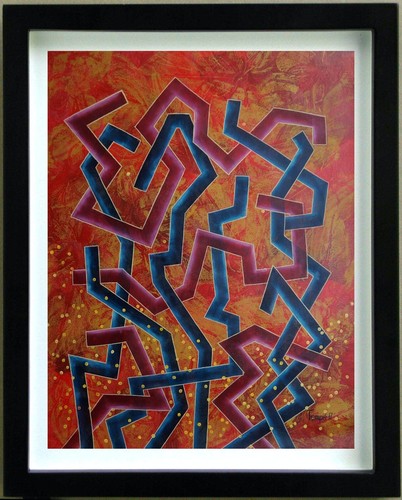 Peinture sur toile tempe - sur,