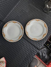 2  ANCIENNES ASSIETTES PLATES ST AMAND CERANORD DECORD DE FRUITS "COTENTIN"