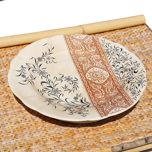 Ancienne assiette montée - , en