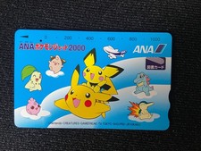 ANA Pokemon 2000 book card pichu pikachu used