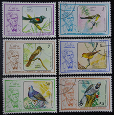 TIMBRES du 1CUBA - OISEAUX