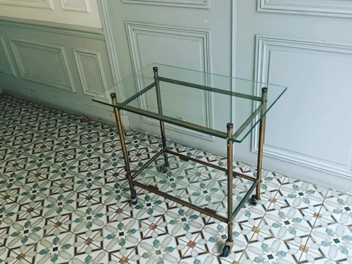 Rare desserte moderniste verre - rare,