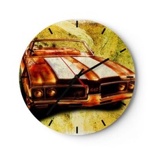 Horloge murale en verre