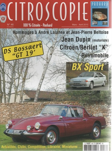 Citroscopie citroen gt19 - citroen, ds