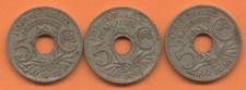 5 centimes 1918 + 1919 + 1920 GRAND MODULE