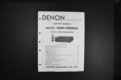 Denon dap 2500a digital audio - dap-2500a,