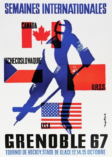 Grenoble hockey glace - hockey, 1967