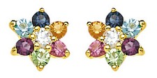 Boucles Oreilles Puce Fleur
