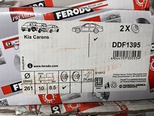 FERODO DDF1395 Disque de Frein Arrière pour Kia Carens 261mm