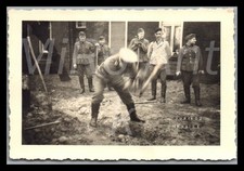 Photo WW2, Nachl. Oblt.Rissmöller, 10./I.R.454, Oblt. en arbre à neige... b L...