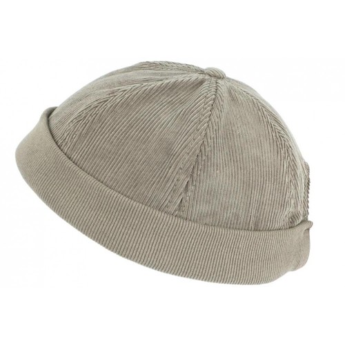Bonnet docker velours gris - bonnet,