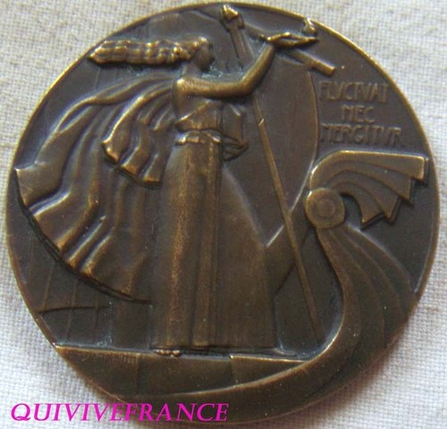 Med14927 medaille art deco - -,