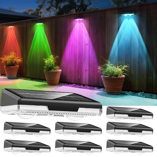 Led solar powered fence lights - led,