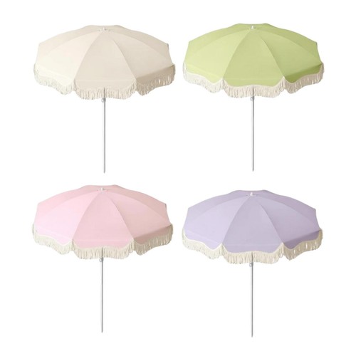 Parasol terrasse franges - terrasse, à