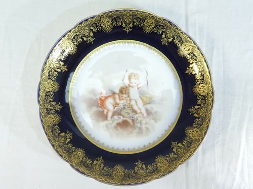 Assiette 19eme porcelaine - assiette,
