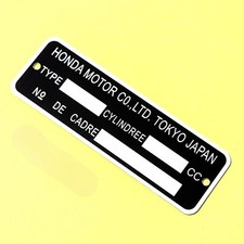Honda plaque cadre vierge - cadre,