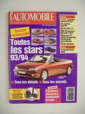L'AUTOMOBILE magazine 567 PORSCHE SPEEDSTER-VW GOLF CABRIOLET-SAAB 900 2.0 TURBO