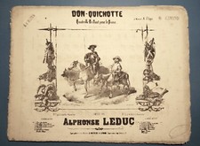 Alphonse Leduc Don Quichotte Gravure Victor Coindre Partition Piano 