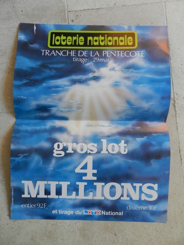 Affiche loterie nationale - affiche,