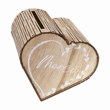 URNE BOIS COEUR MARIAGE