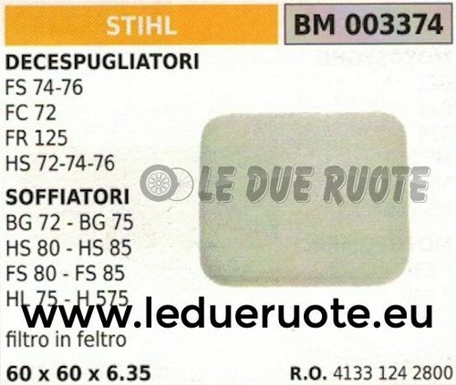 41331242800 éponge filtre - 41331242800, air