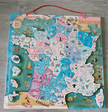 JEU ÉDUCATIF PUZZLE FRANCE PAR DEPARTEMENTS COMPLET