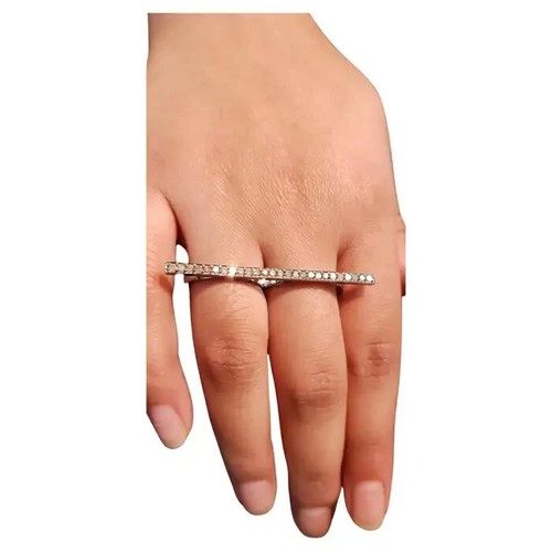 Bague deux doigts en - bague,