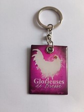 Porte-clés Poulet Poule GLORIEUSES DE BRESSE Pascal JHIBERT Keychain Vintage 90'