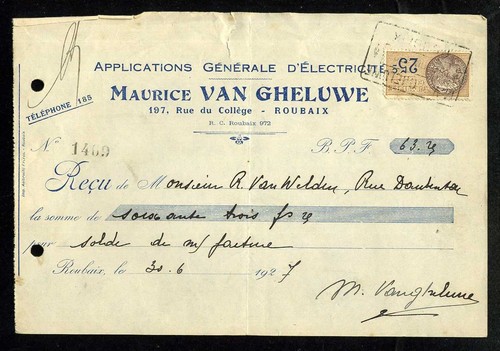 1927 applications generale - applications,