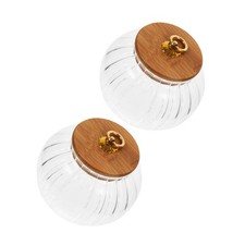  Lot de 2 bocaux à bonbons en