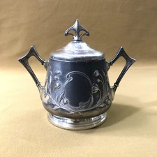 sucrier ART NOUVEAU métal