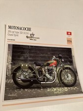 Motosacoche 350 type 320 1C14 1934 carte moto de collection Atlas Suisse