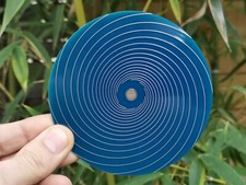 Disque énergétique 10 spirales or à 2 faces, antenne Lakhovsky d'ondes scalaires