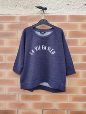 Sweat Taille XS/34 Jennyfer - Bleu Marine - Manches 3/4 