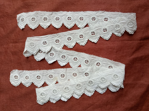 Dentelle ancienne coton - dentelle,