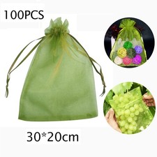 100 pièces sacs de protection raisin fruits légumes moustiquaire sacs de rangement