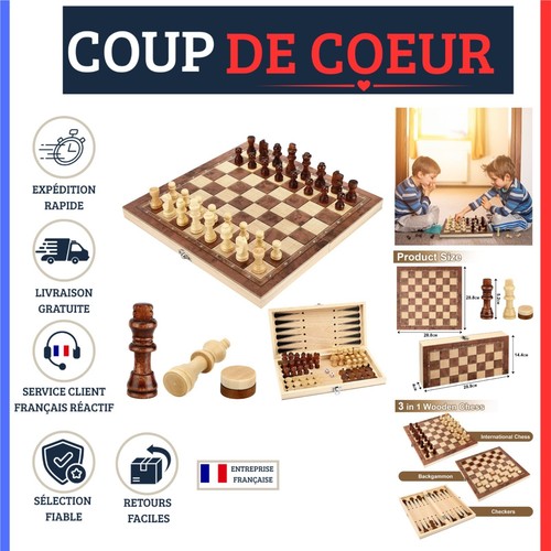Jeu échecs bois en - d'échecs,
