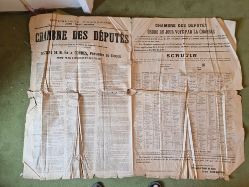 Journal affiche discours - discours, de