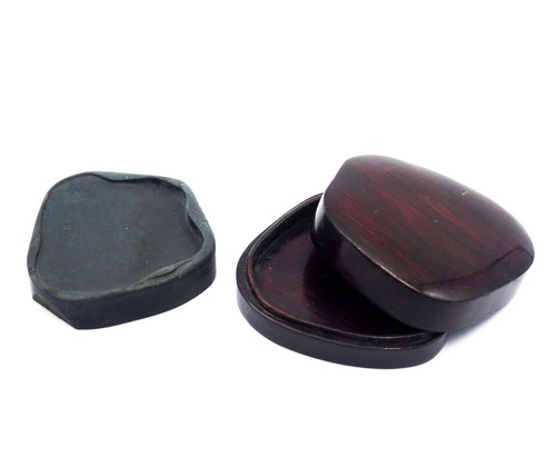 Ancien pot encre bois - à,