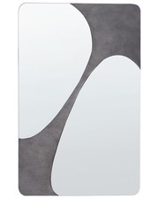 Miroir Décoratif Mural Style Moderne 70 x 110 cm Gris Ormes