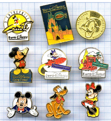 Lot pin mickey euro disney - lot,